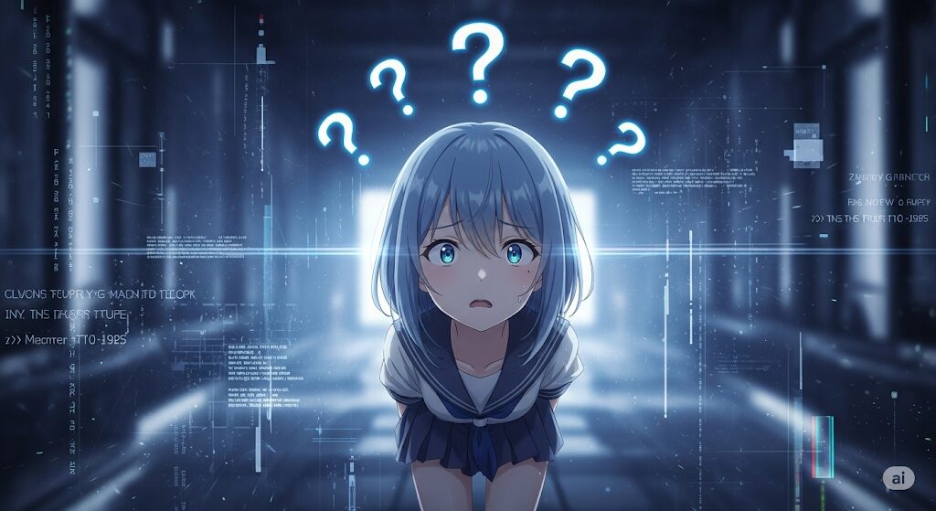 困り顔